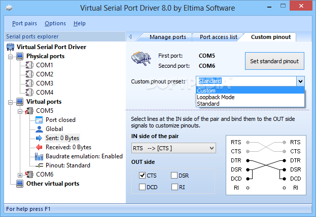 St Virtual Com Port Driver